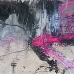 Tuin Abstracte studie 10 - Acryl, Houtskool en Pastel op papier - 21 x 29,7 VERKOCHT