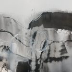 Abstracte Tuinimpressie 12 - Inkt, Acryl en pastel op papier - A3